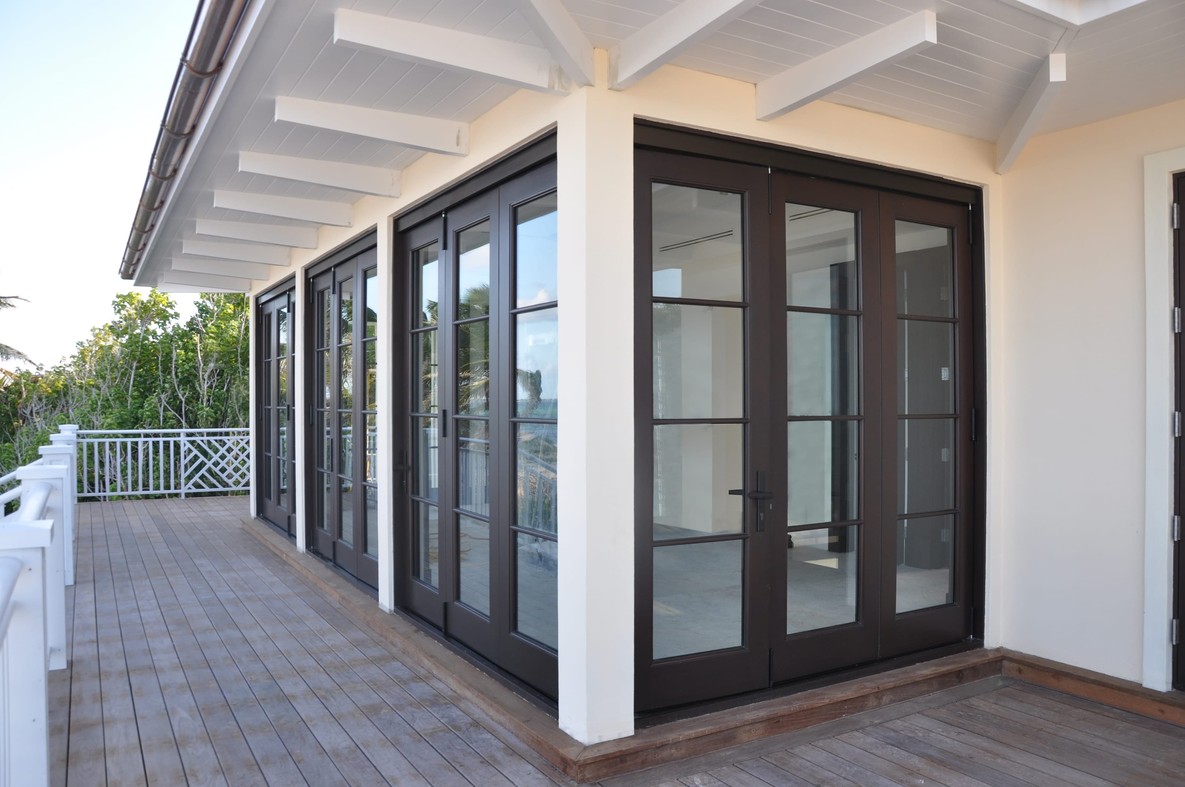 Mahogany bifold doors 1