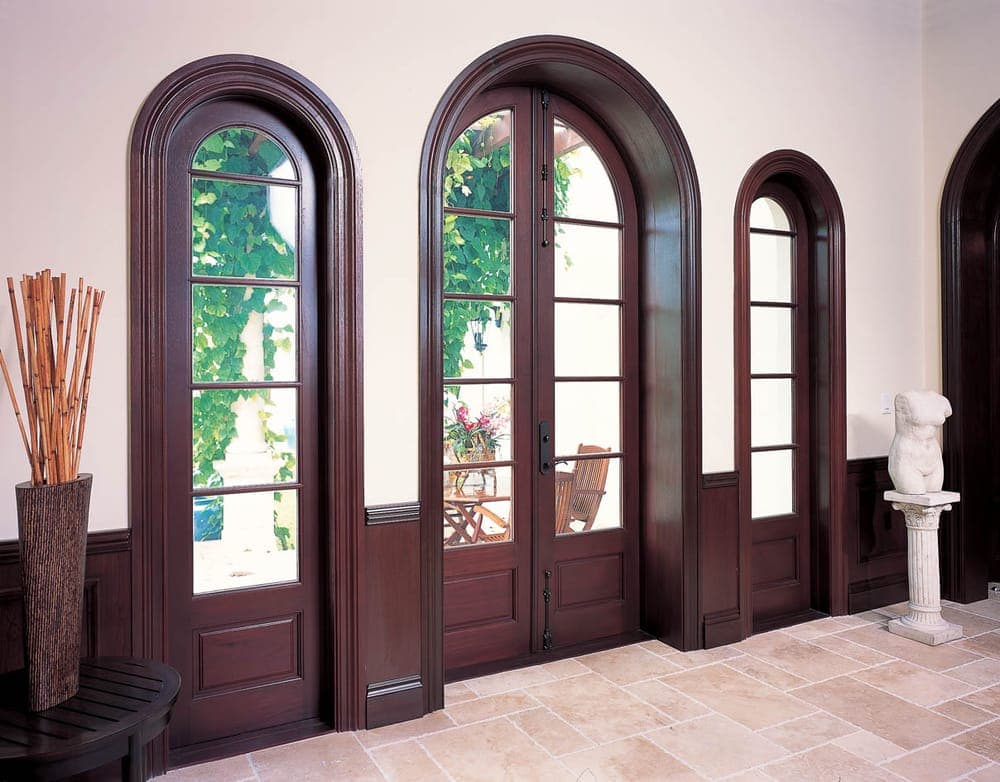 Mahogany French doors 2