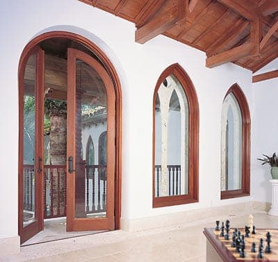 Mahogany French doors 3