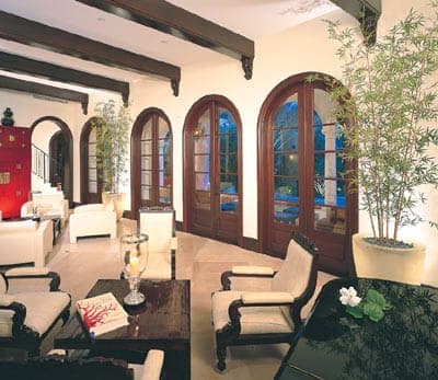 Mahogany French doors 4