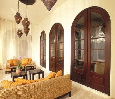 Mahogany French doors 5