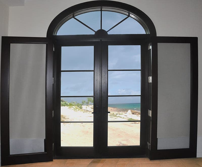 Mahogany French doors 6