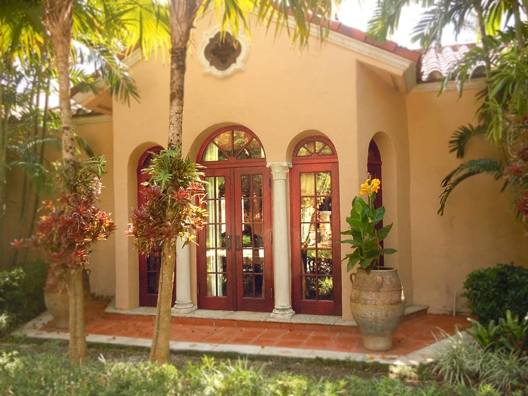 Mahogany French doors 7