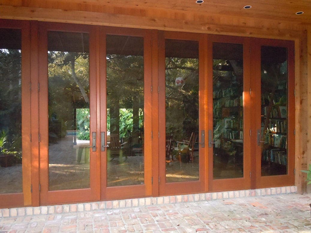 Mahogany French doors 9