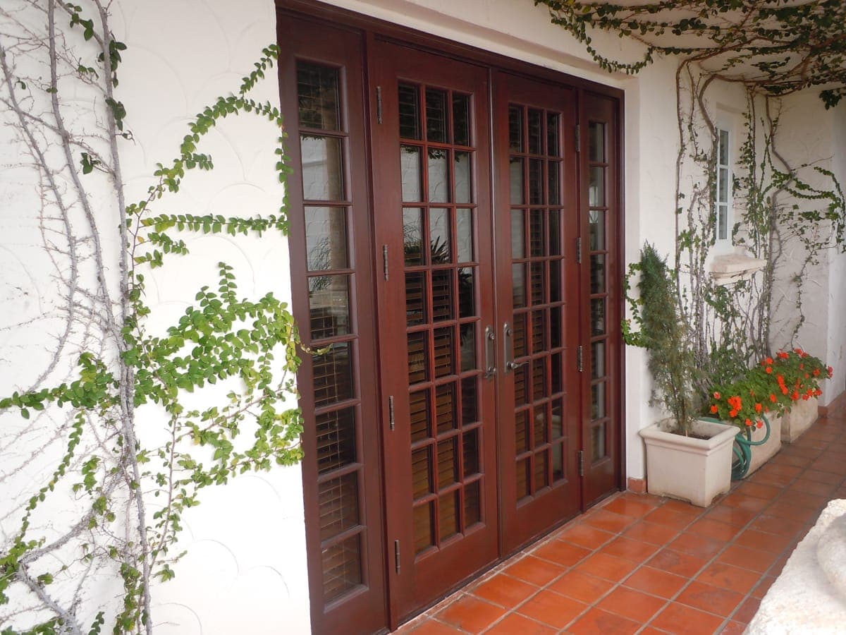 Mahogany French doors 10