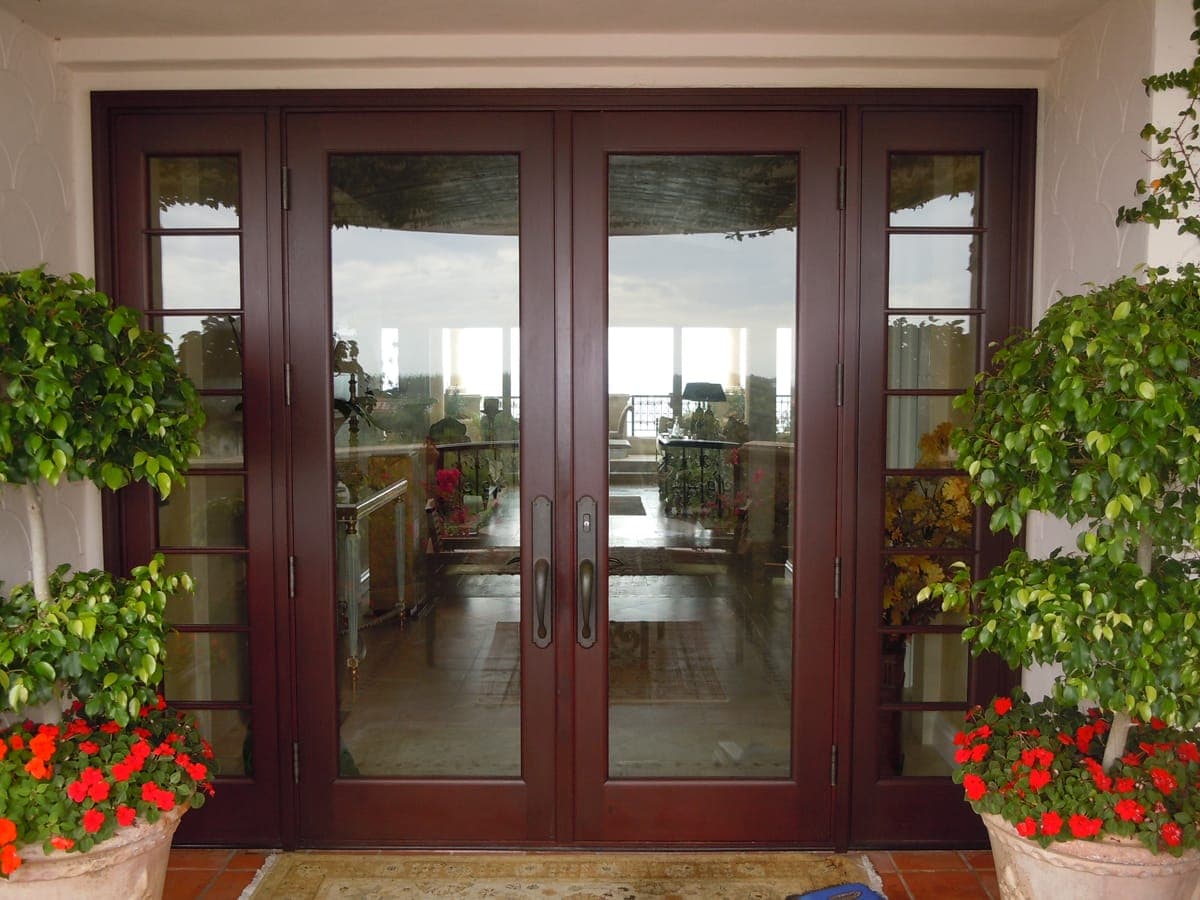 Mahogany French doors 11