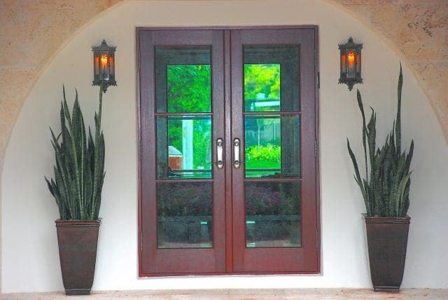 Mahogany French doors 13