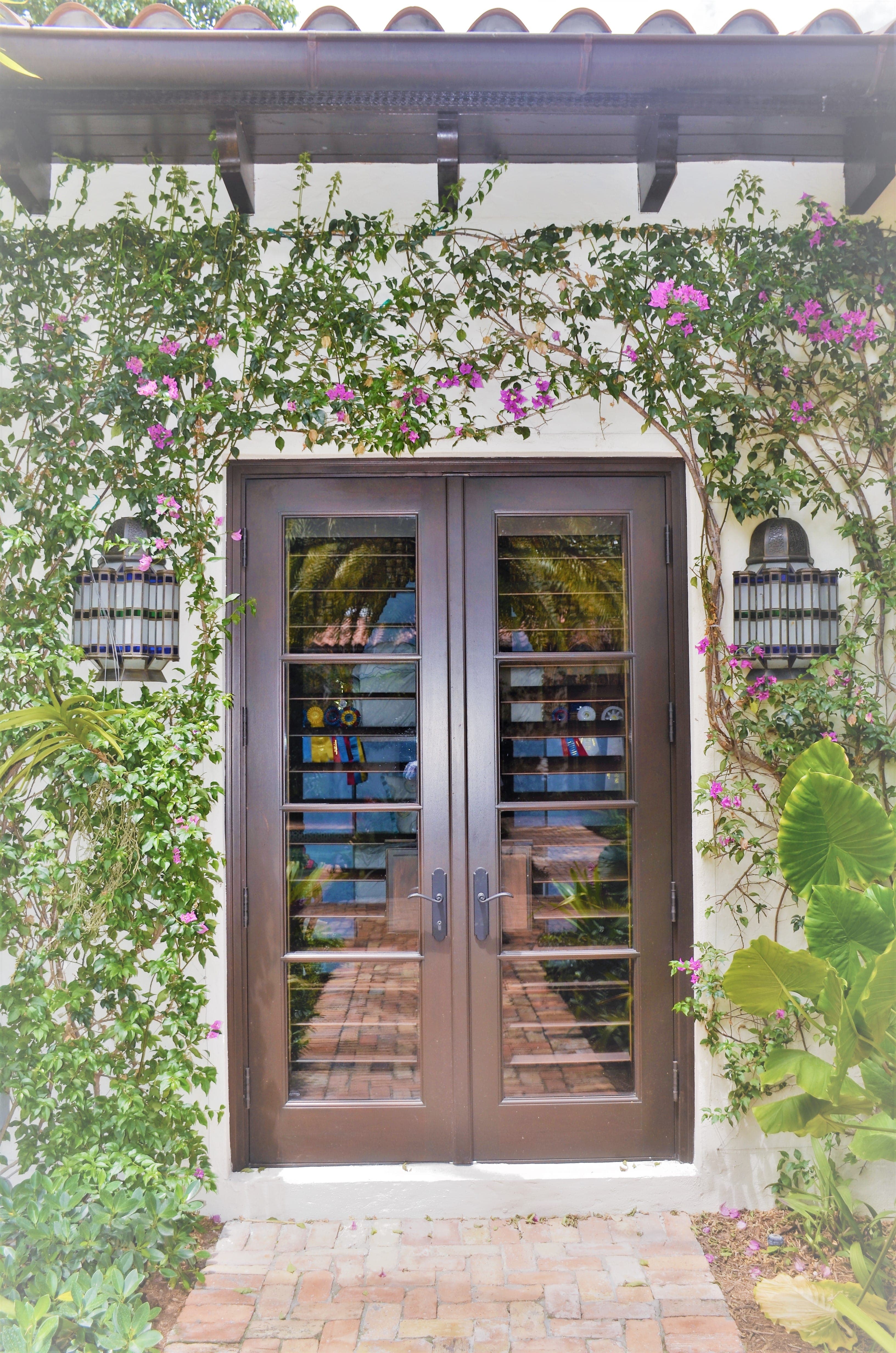Mahogany French doors 17