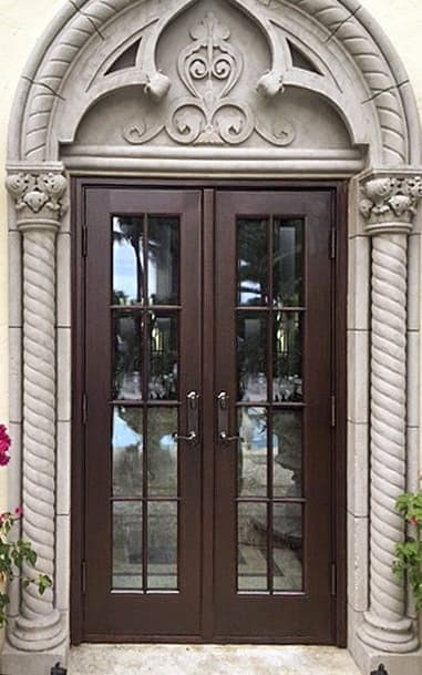 Mahogany French doors 18