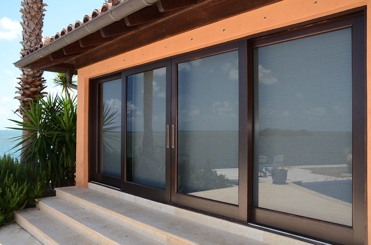 Mahogany lift and slide doors 1