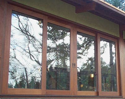 Mahogany lift and slide doors 3