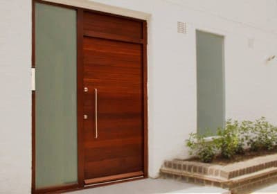 Mahogany pivot door 5