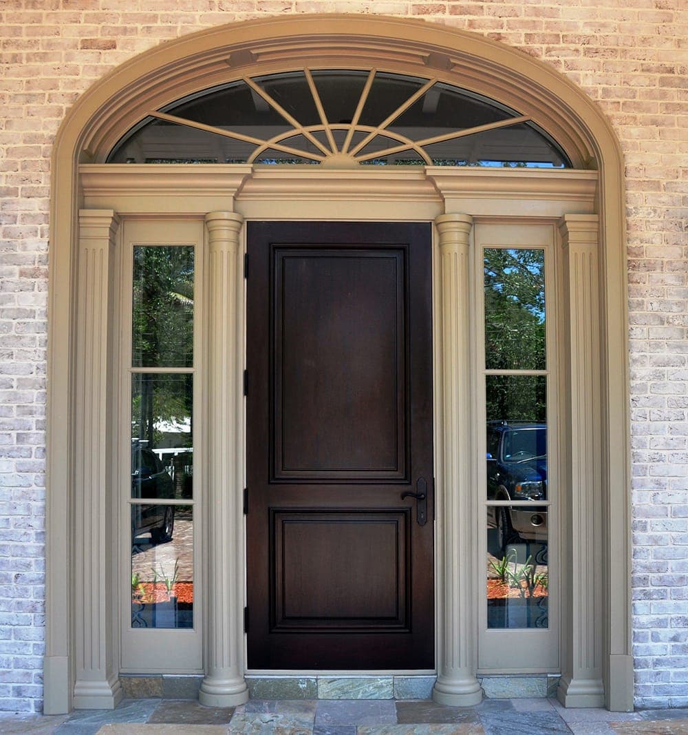 Classic mahogany entry door 1