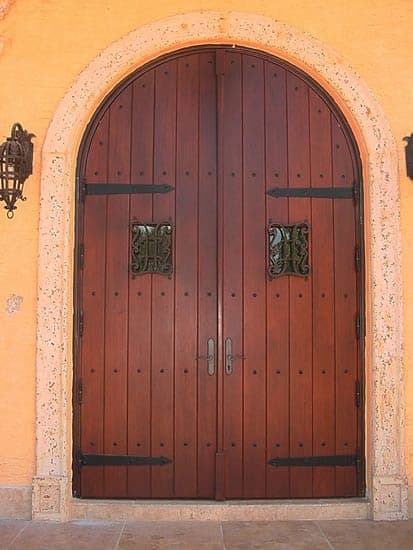 Classic mahogany entry door 4