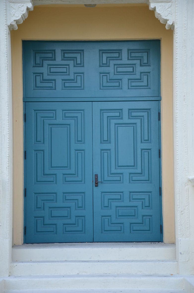 Classic mahogany entry door 6