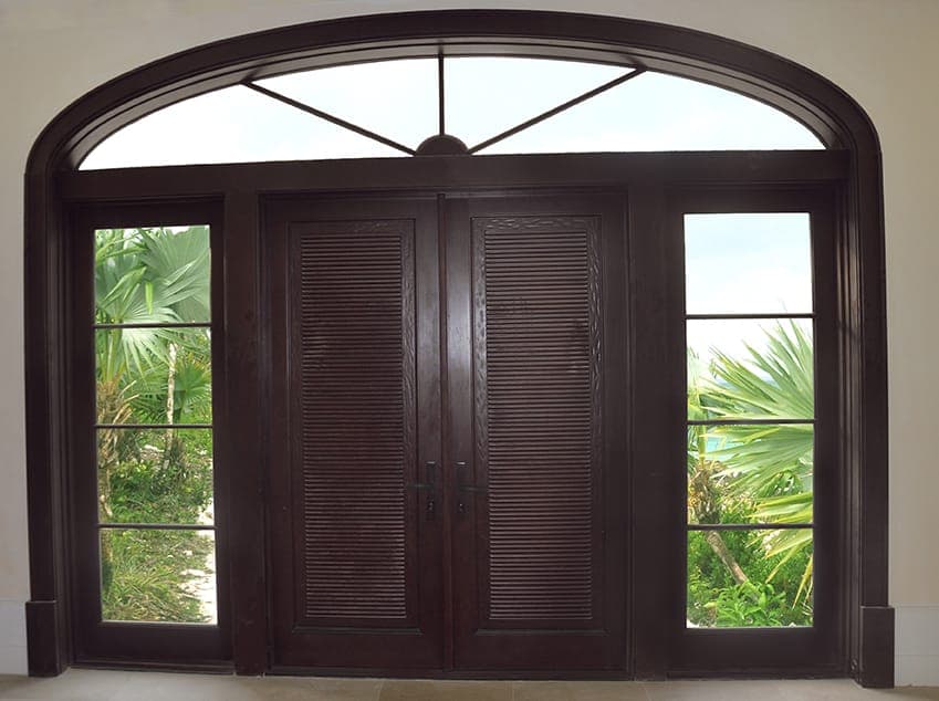 Classic mahogany entry door 8