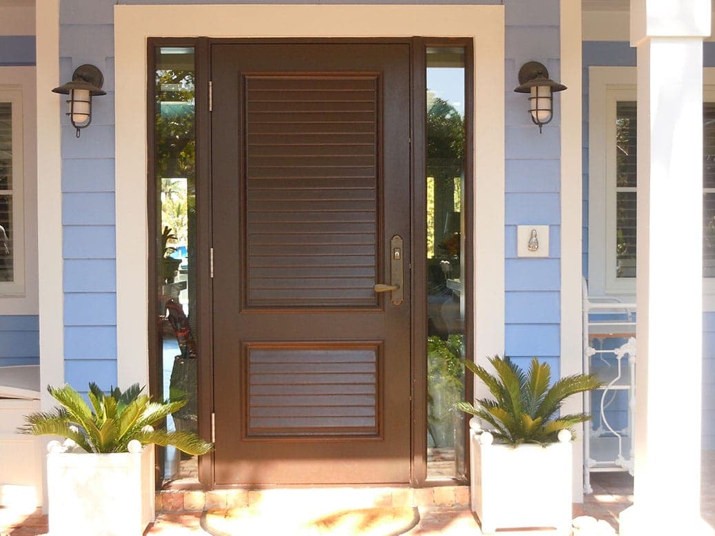 Classic mahogany entry door 10