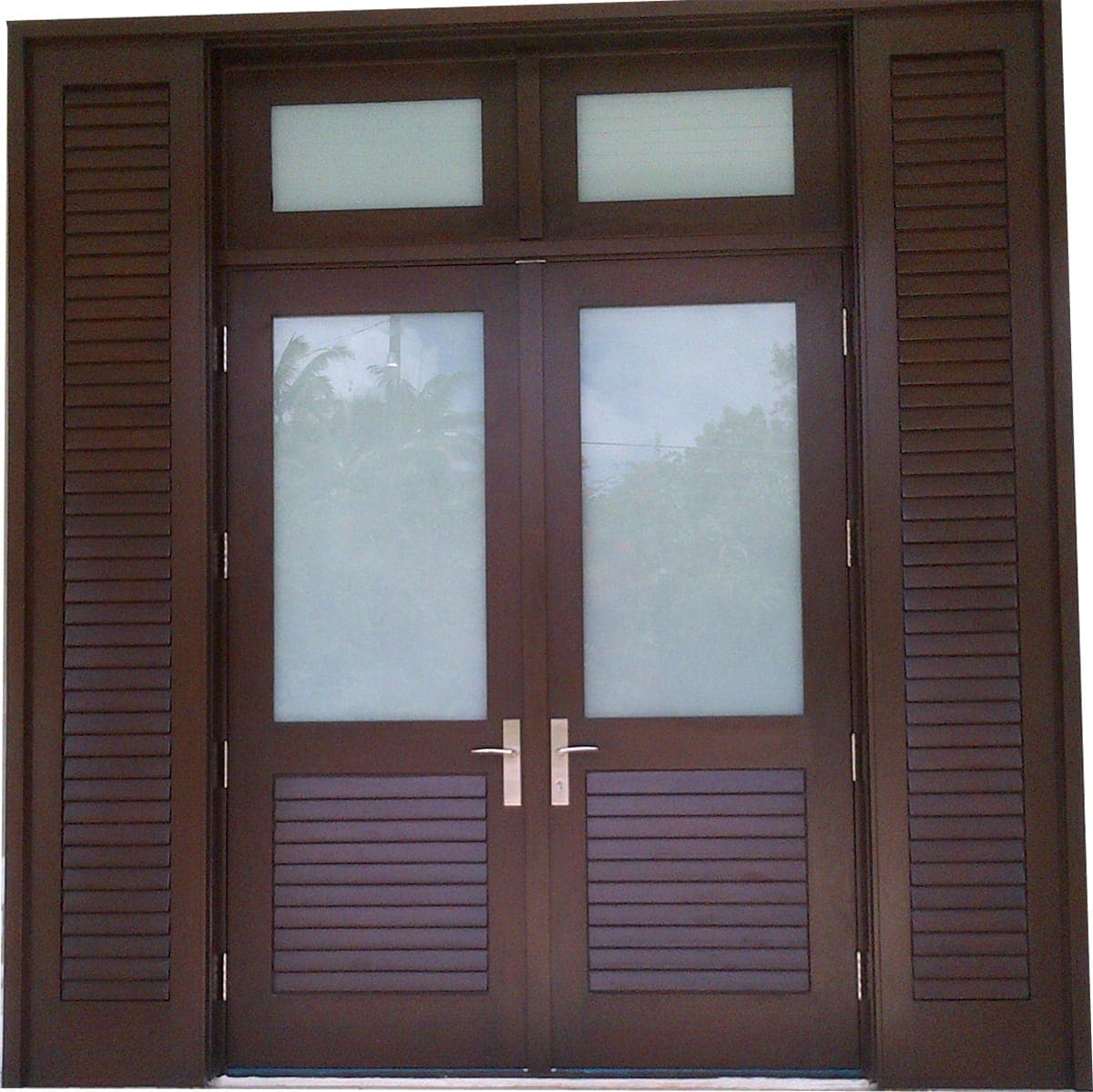 Classic mahogany entry door 12