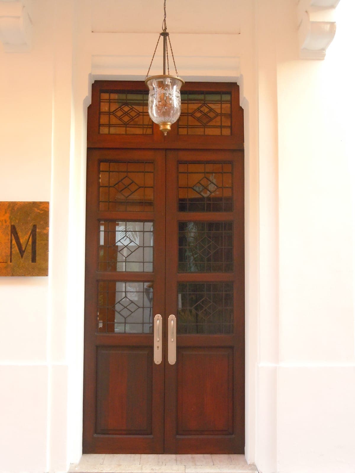 Classic mahogany entry door 14