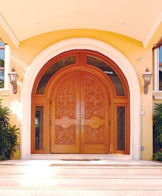 Classic mahogany entry door 16