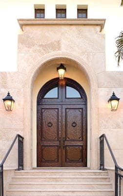 Classic mahogany entry door 17