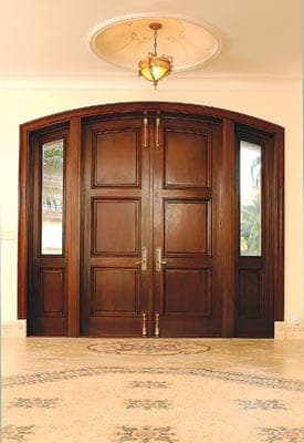 Classic mahogany entry door 20