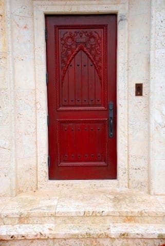 Classic mahogany entry door 21