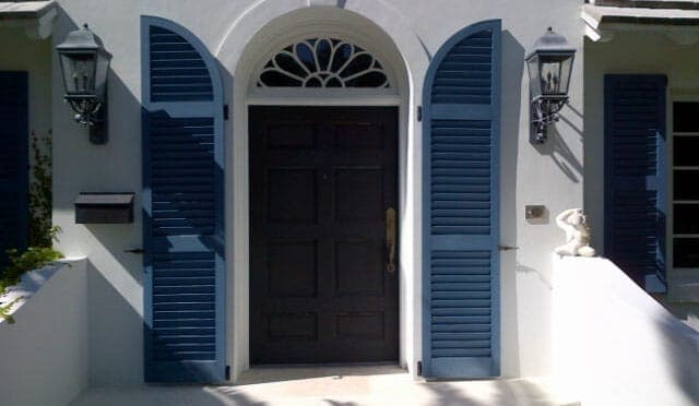 Classic mahogany entry door 22