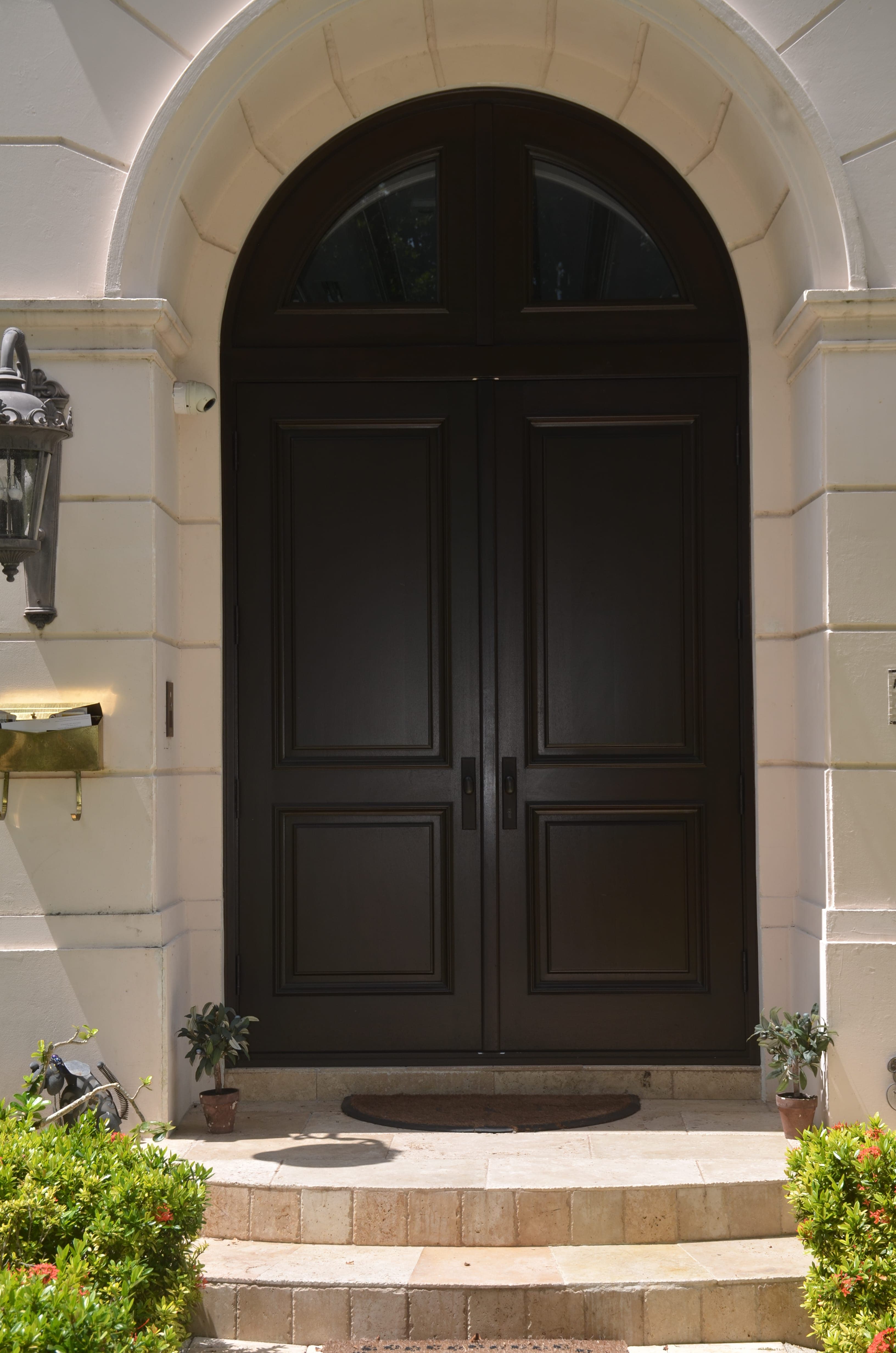 Classic mahogany entry door 23