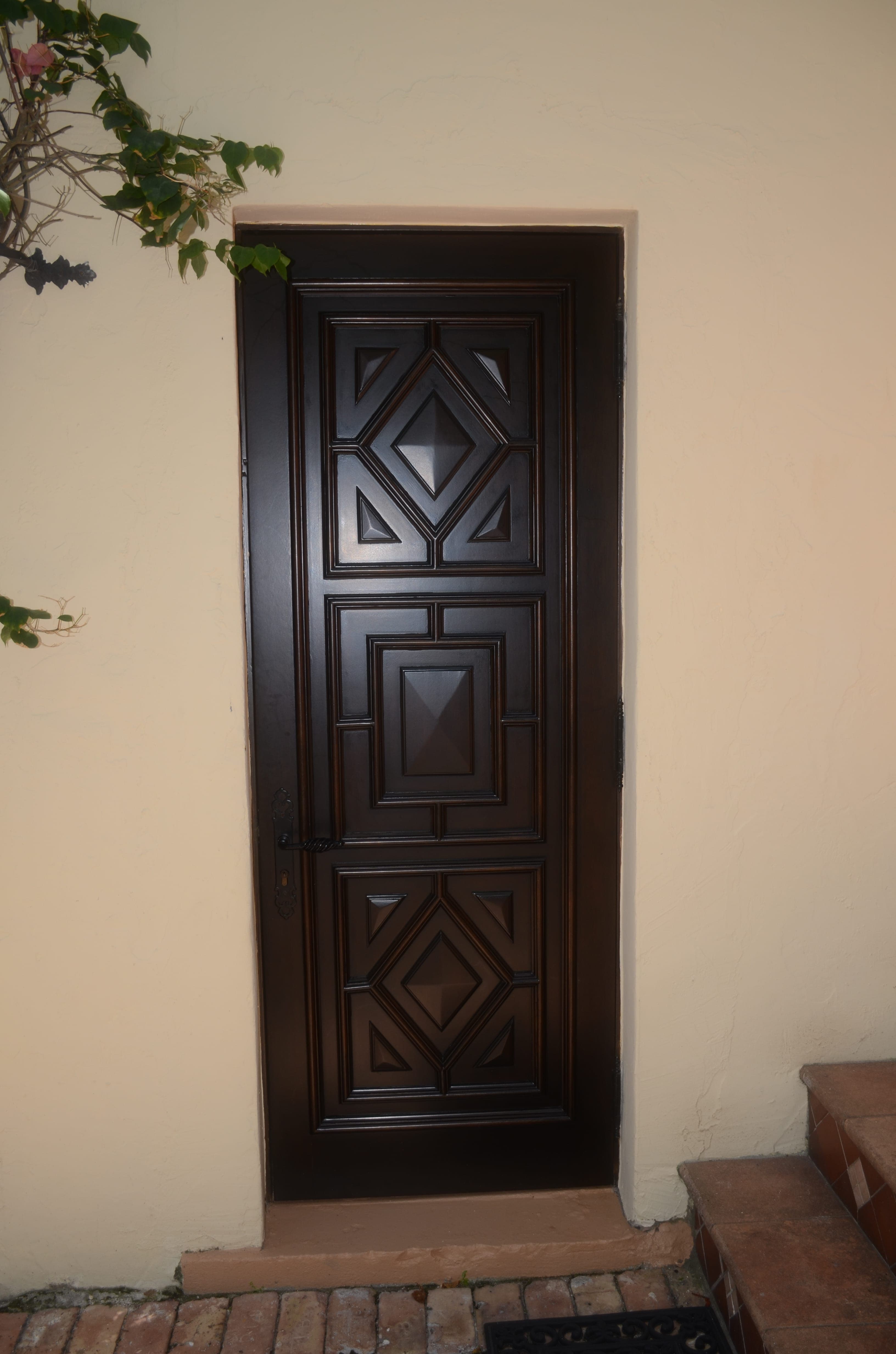 Classic mahogany entry door 24