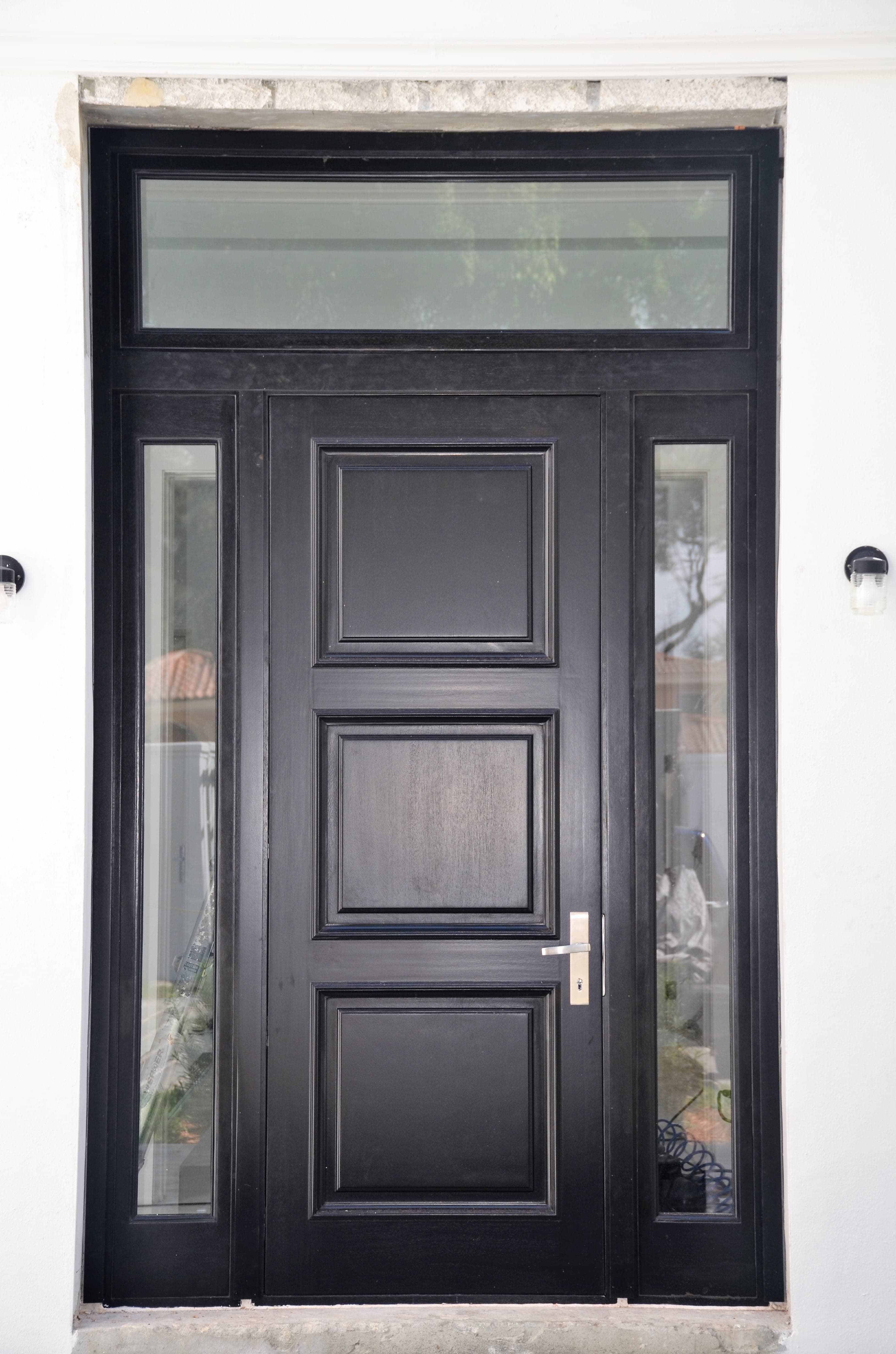 Classic mahogany entry door 26