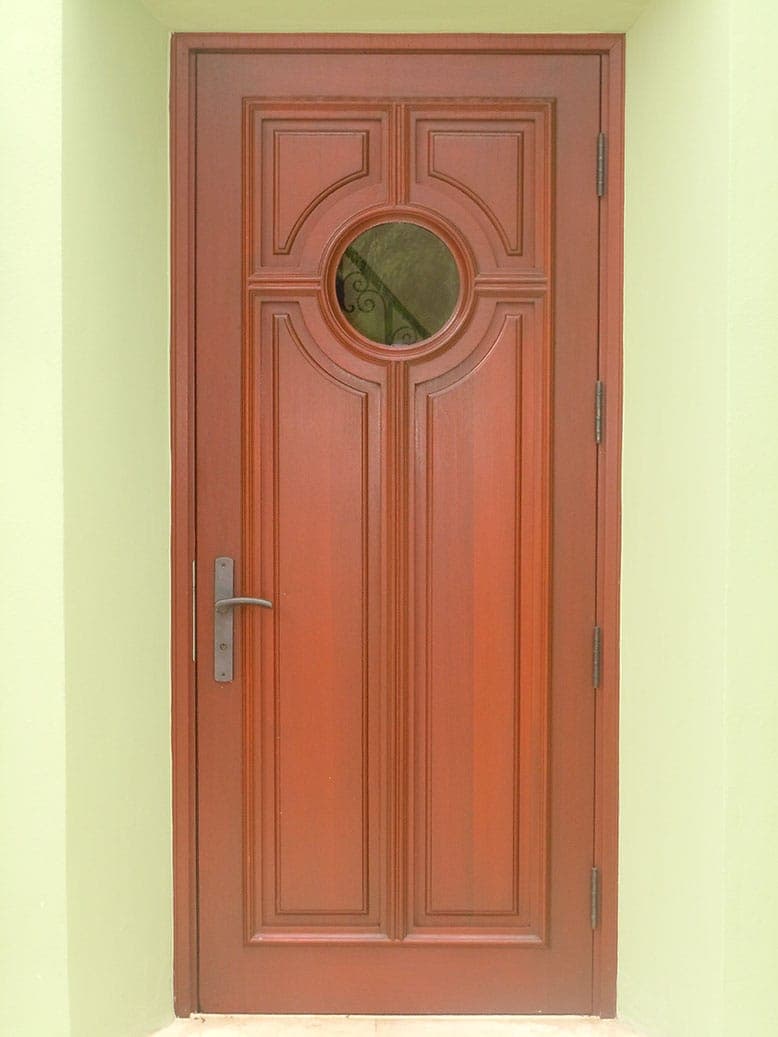 Classic mahogany entry door 31