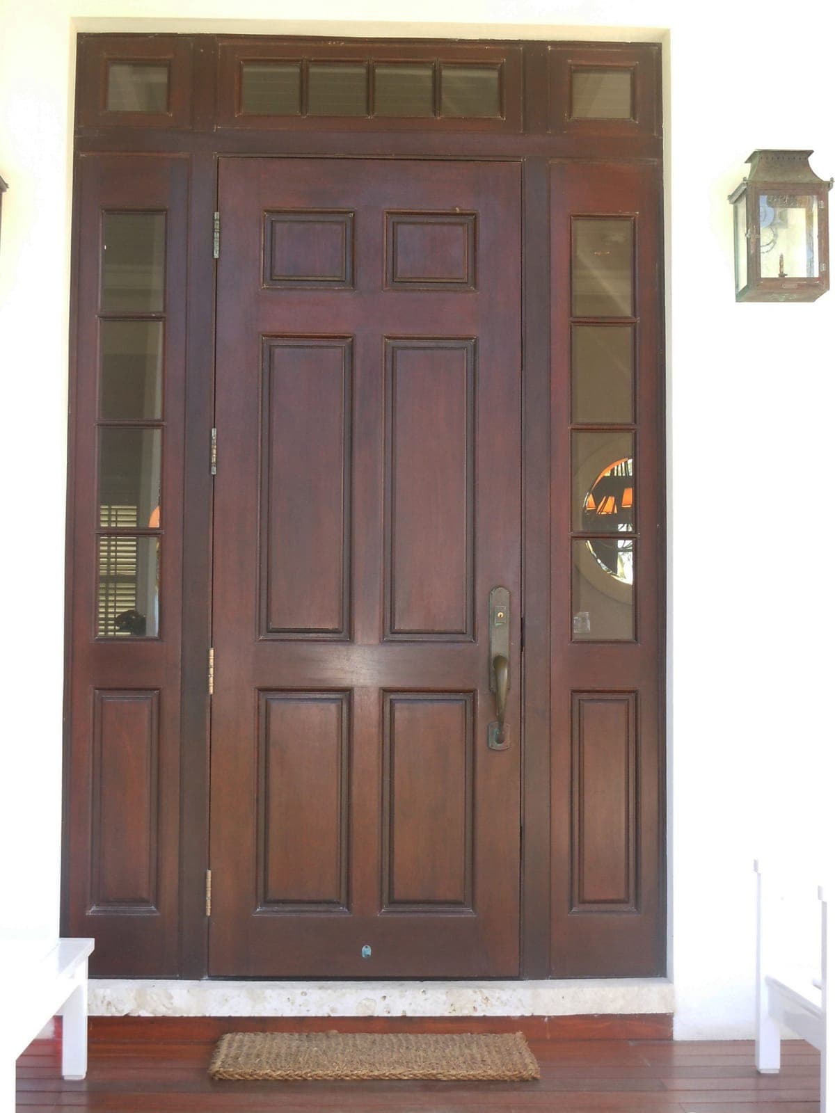Classic mahogany entry door 34