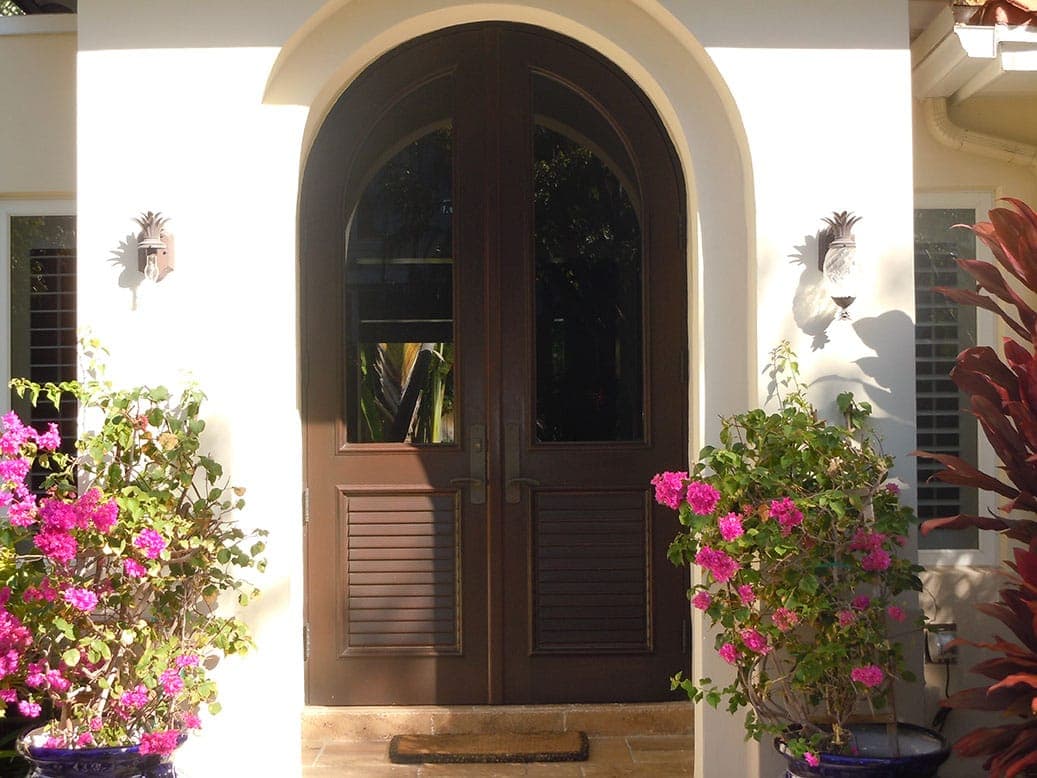 Classic mahogany entry door 35
