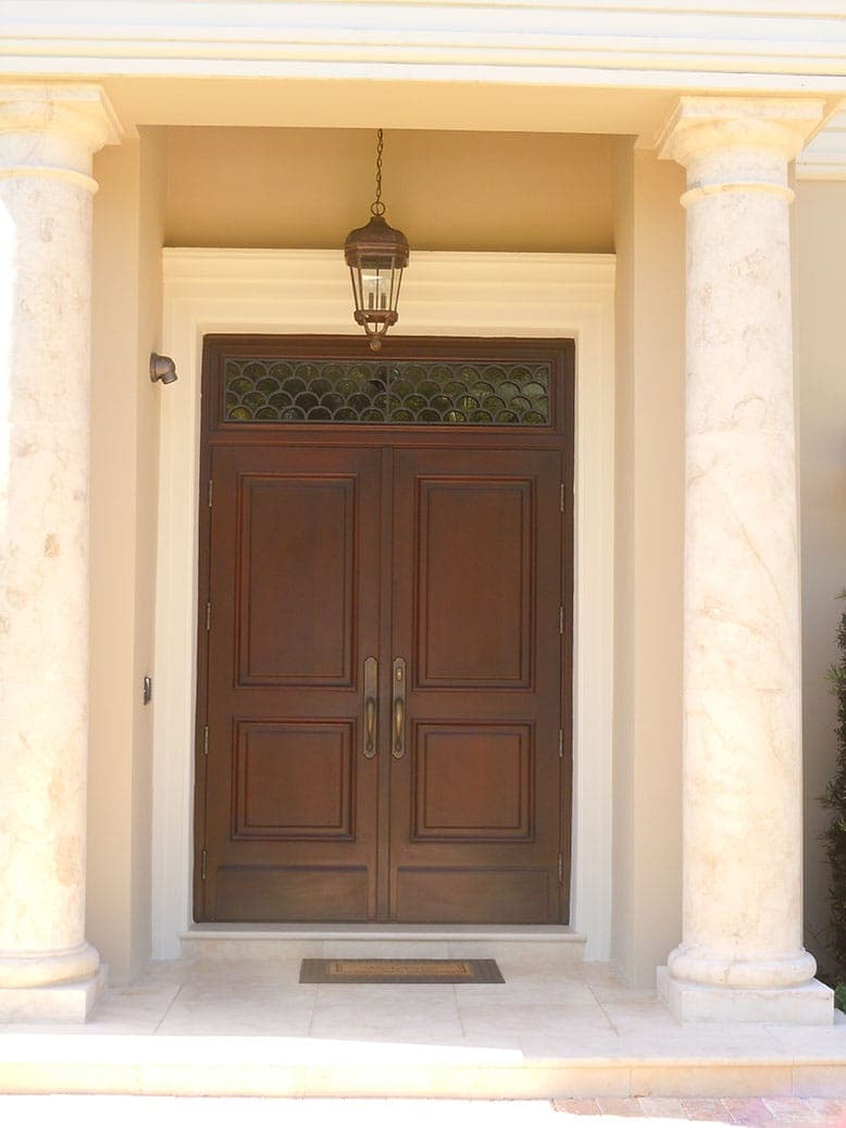 Classic mahogany entry door 37