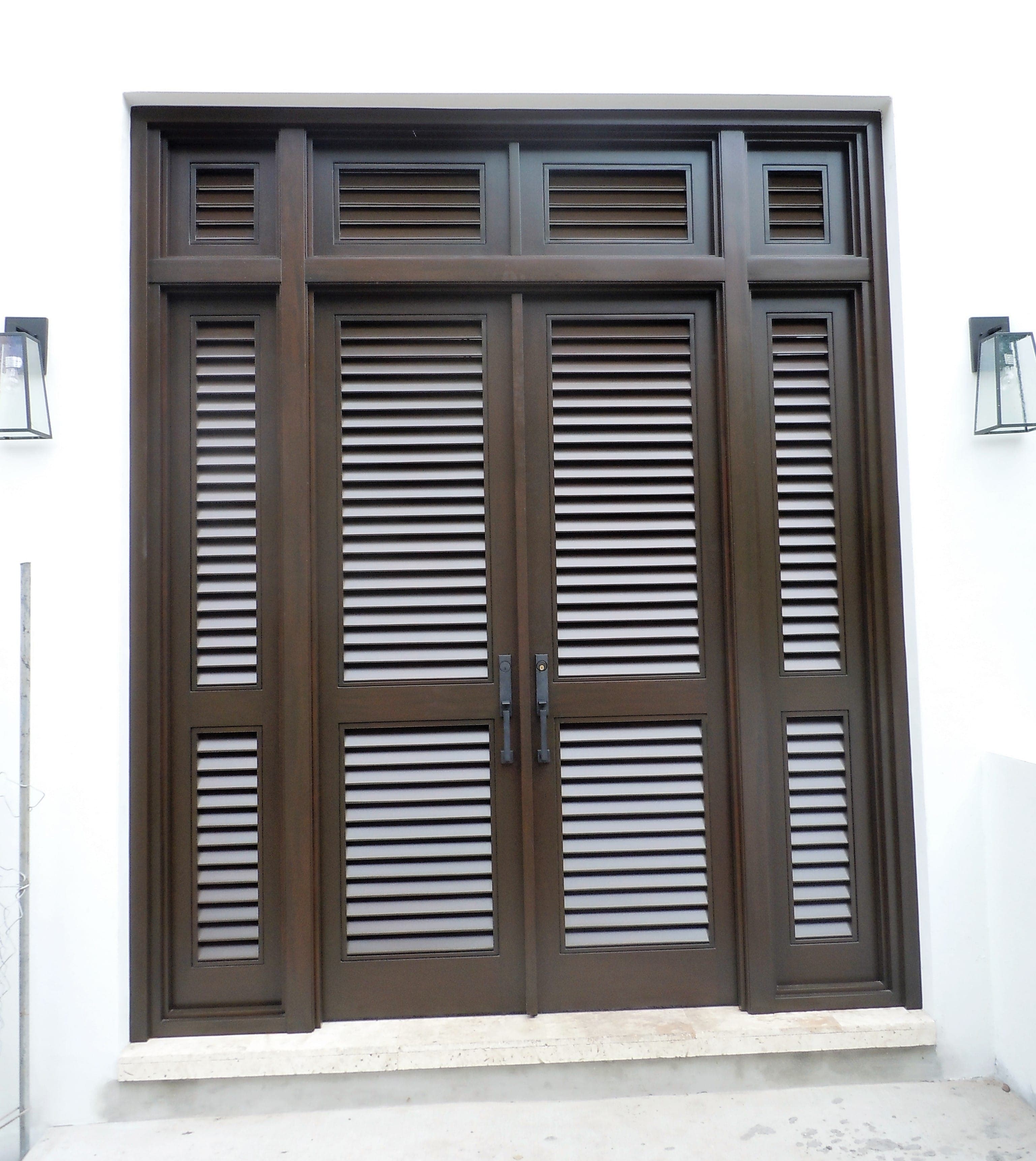 Classic mahogany entry door 42