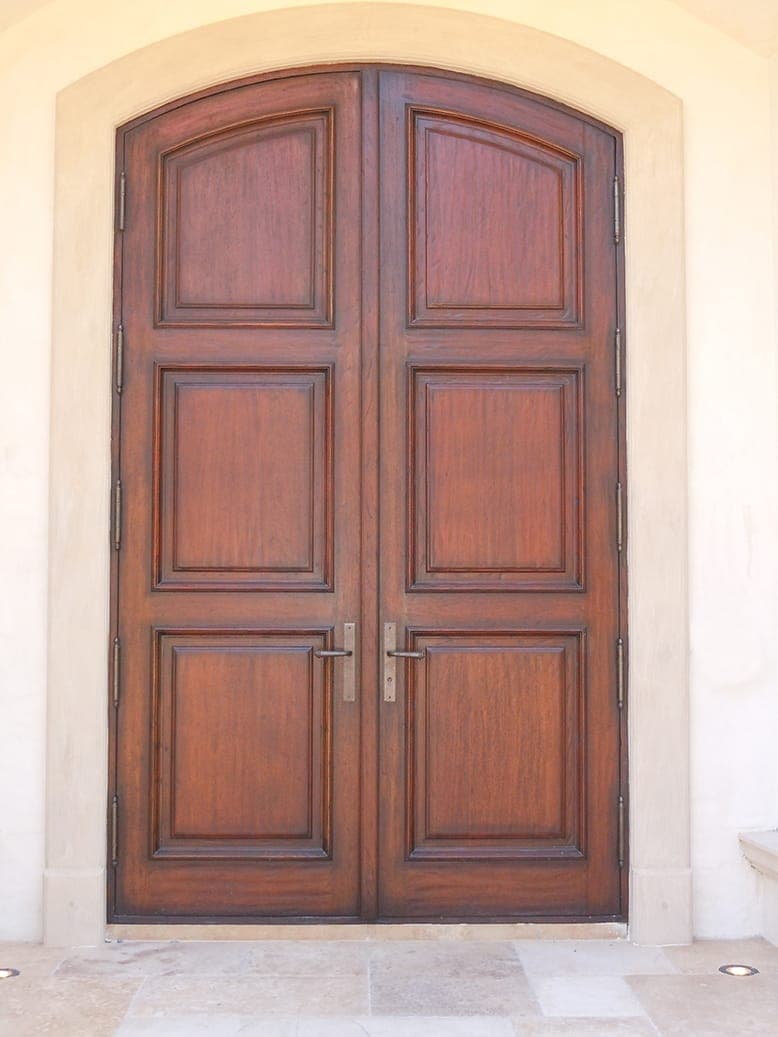 Classic mahogany entry door 43
