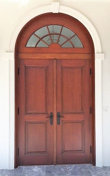 Classic mahogany entry door 48