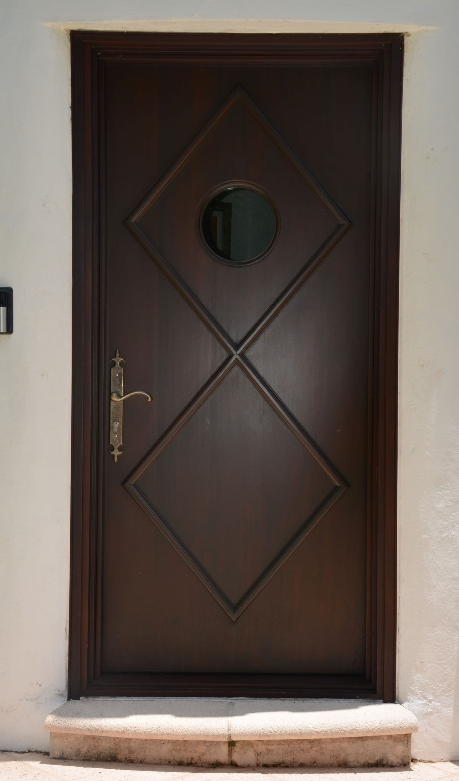 Classic mahogany entry door 49