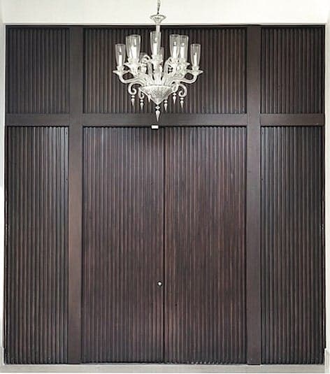Contemporary mahogany entry door 38