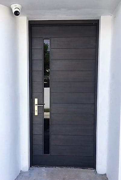 Contemporary mahogany entry door 40