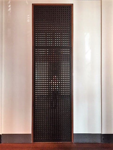 Contemporary mahogany entry door 43