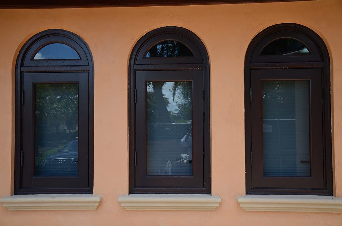 Mahogany casement window 2