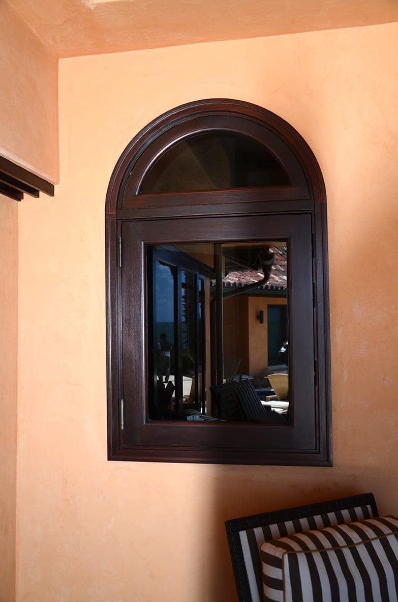 Mahogany casement window 11