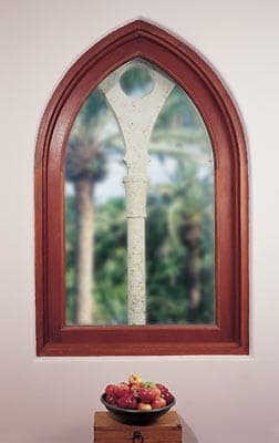 Mahogany fixed window 1