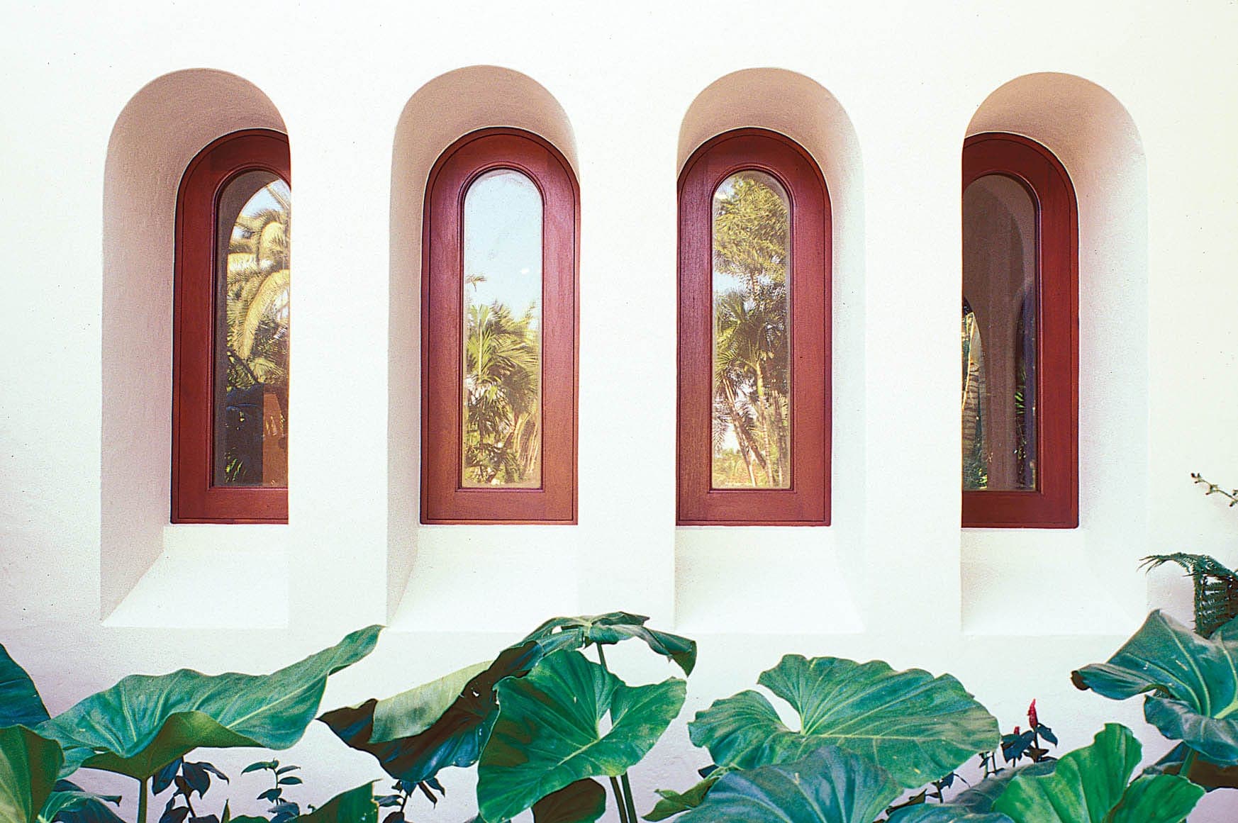 Mahogany fixed window 6